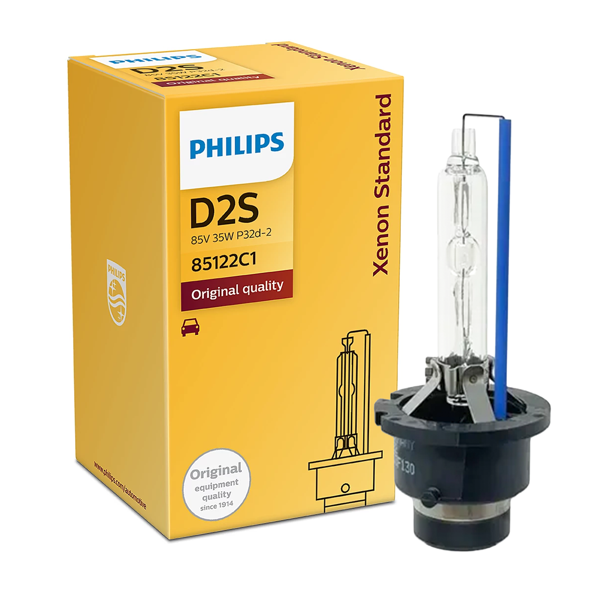 Ampolleta Xenón D2s Philips 85V 35W 6000K Original
