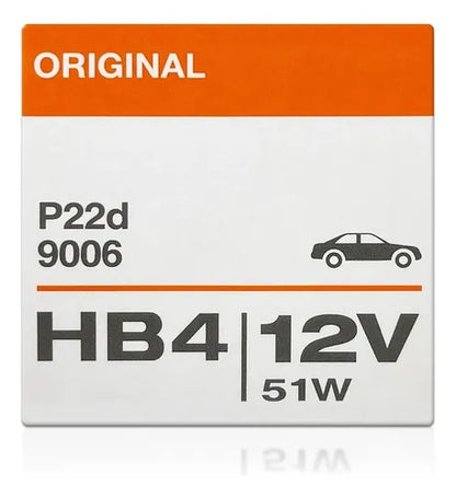 Kit Ampolletas Hb4 9006 Osram 12v 60w P22d Halógena