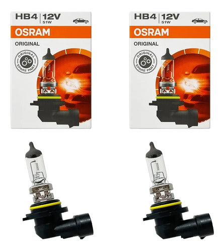 Kit Ampolletas Hb4 9006 Osram 12v 60w P22d Halógena