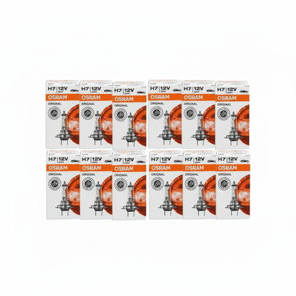Pack 12 Ampolletas H7 Osram 12v 55w